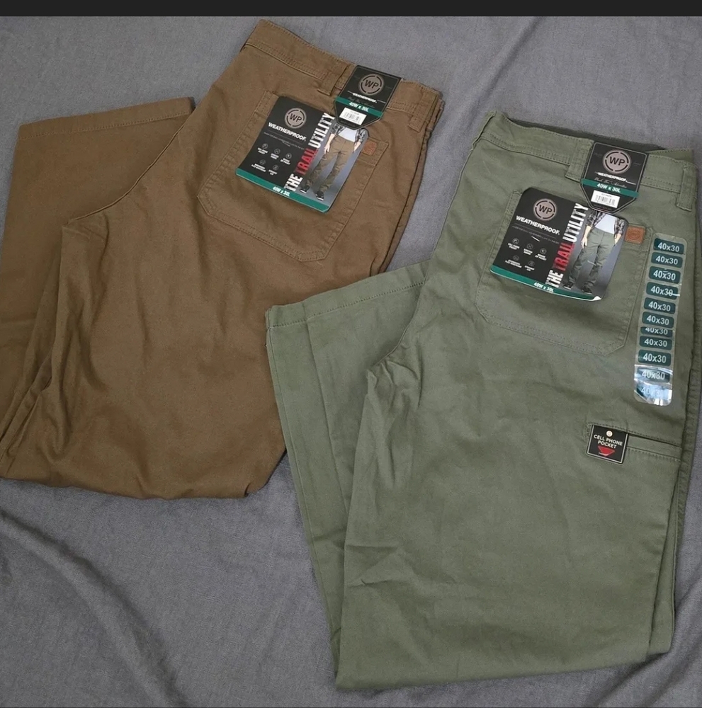 Weatherproof Men's Trail Utility Pant 40 x 30